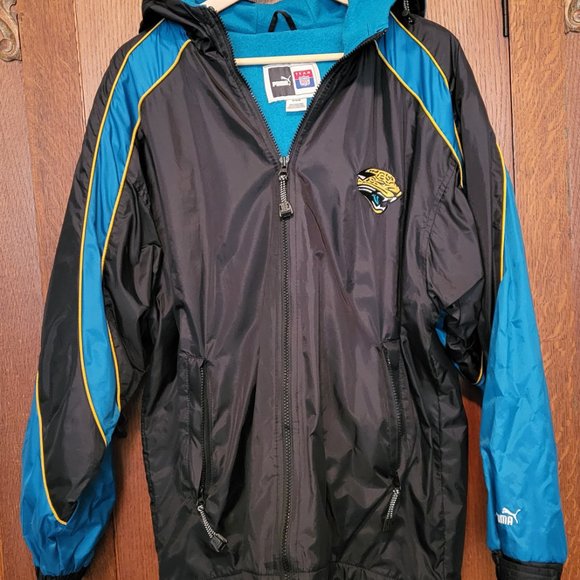 Vintage Jaguars Fleece Lined Puma Windbreaker Jacket - Size M - Like New - Picture 2 of 7